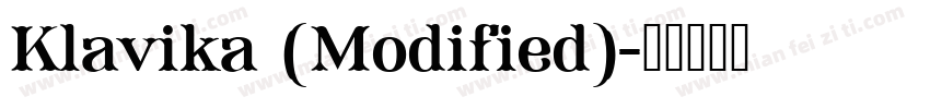 Klavika (Modified)字体转换